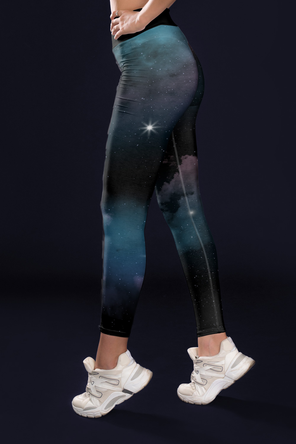 Star Cluster | Legging Imprimé Galaxie